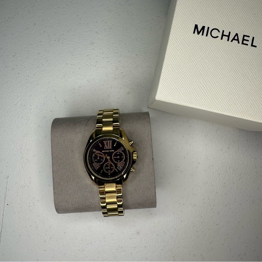 Michael Kors Gold watch with black face